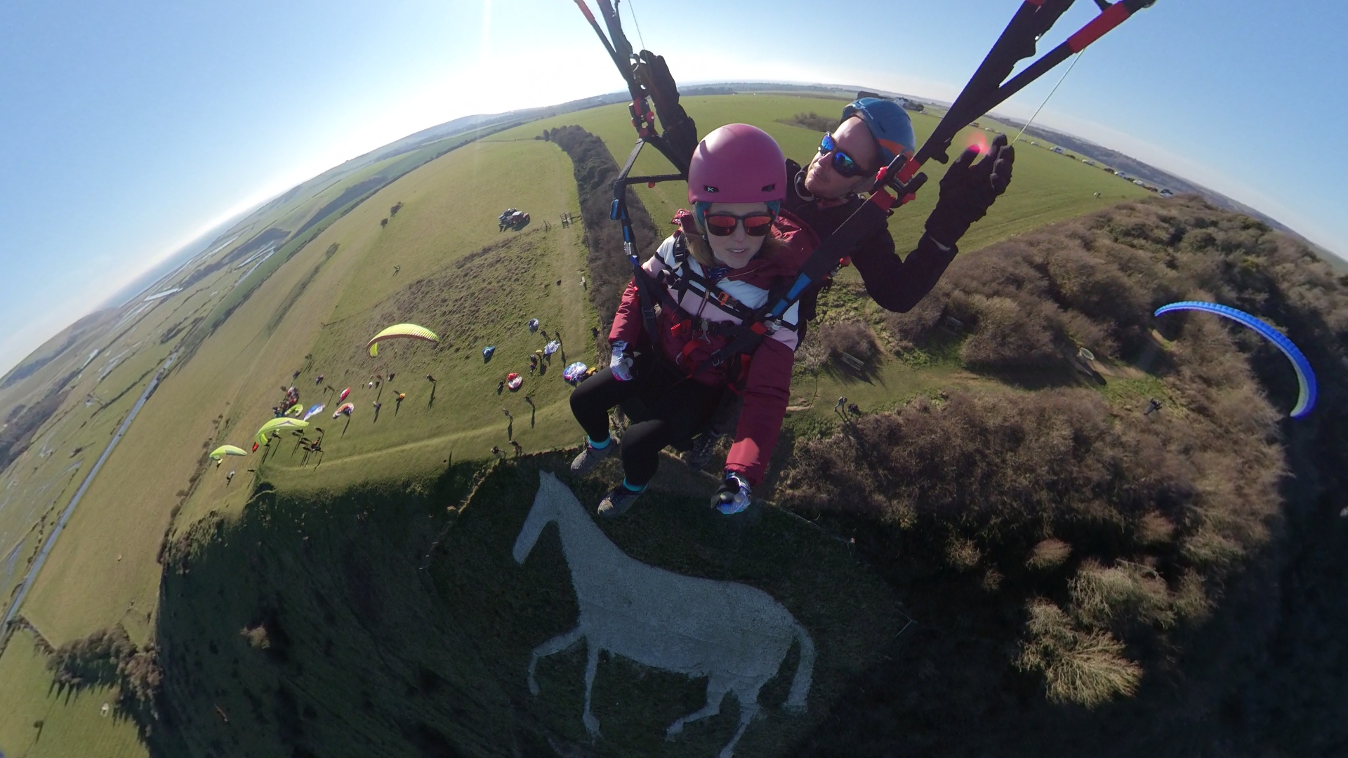 Flying high in Sussex from London with Mile High Paragliding